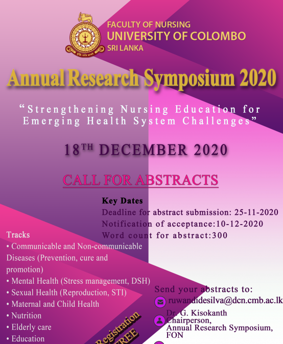 Annual Research Symposium 2020 – Call For Abstracts