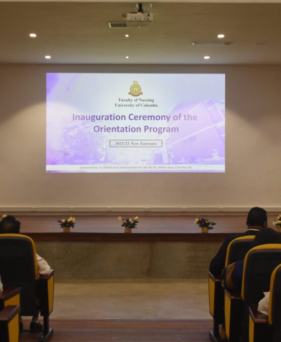 The inauguration Ceremony of the Orientation Program- 2021/2022 New Entrants – Faculty of Nursing, University of Colombo