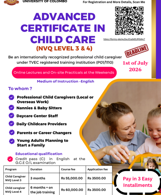 Advanced Certificate in Child Care (NVQ Level 3 & 4)